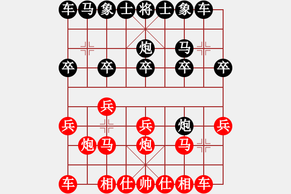 象棋棋譜圖片：心靈捕手[紅] -VS- 葉鋒[黑] - 步數(shù)：10 