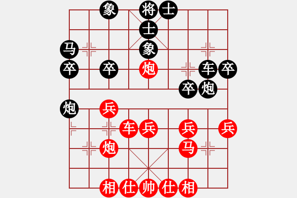 象棋棋譜圖片：斷橋殘雪(0舵)-勝-nanchong(0舵) - 步數(shù)：30 