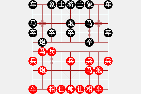 象棋棋谱图片：南宁周寿阶和济南邹煜滋 - 步数：10 