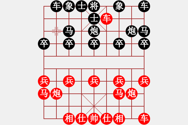 象棋棋譜圖片：空白推演棋盤[一] - 步數(shù)：10 