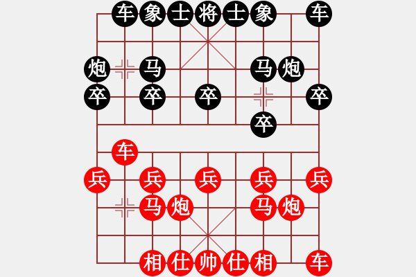 象棋棋谱图片：八一 许文学 和 浙江 周群 - 步数：10 
