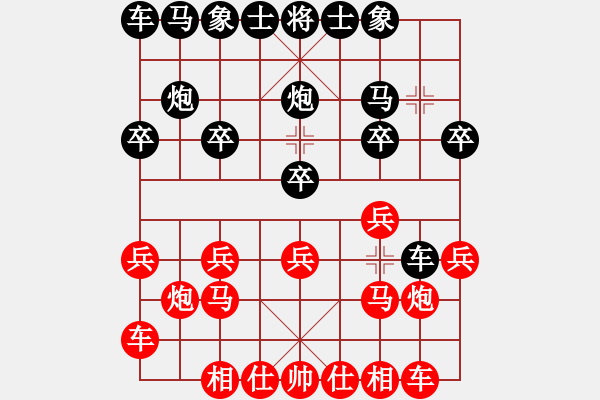 象棋棋譜圖片：出頭鳥的勇氣[紅] -VS- 劉 忠[黑] - 步數(shù)：10 