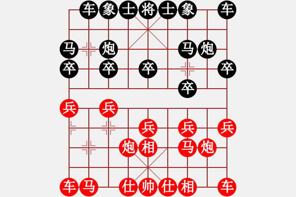 象棋棋譜圖片：Illusion[124985408] -VS- 天元縱橫[2050494076] - 步數：10 