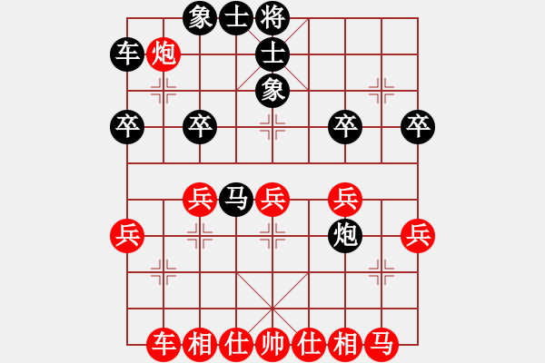 象棋棋譜圖片：人生如棋[183000734] -VS- 你是我的寶貝[724459661] - 步數(shù)：30 