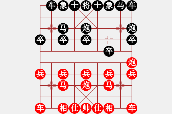 象棋棋譜圖片：黃花地(9星)-和-魔妹小嬌鳳(9星) - 步數(shù)：10 