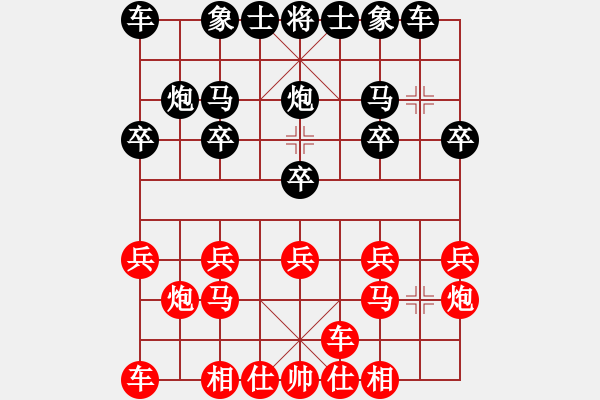 象棋棋譜圖片：出頭鳥的勇氣[紅] -VS- 方圓[黑] - 步數(shù)：10 