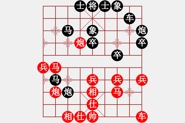 象棋棋譜圖片：林德星     先負(fù) 林耀森     - 步數(shù)：40 