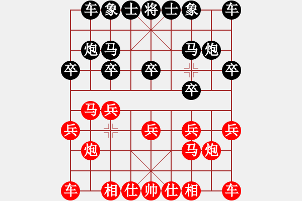 象棋棋譜圖片：上篇對兵局 “吳” 譜的主要定式有: 定式1: - 步數(shù)：8 