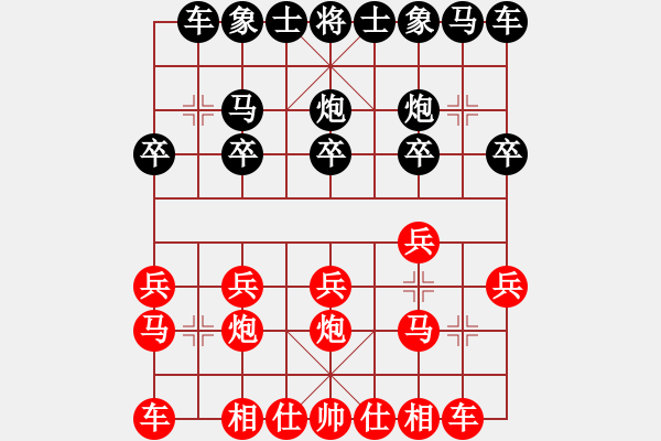 象棋棋譜圖片：仙人指路轉(zhuǎn)列炮臭棋的自戰(zhàn)解說 - 步數(shù)：10 