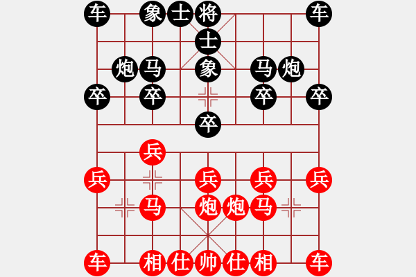 象棋棋譜圖片：金游紅日紅棋被系統(tǒng)超時(shí)錯(cuò)判！ - 步數(shù)：10 