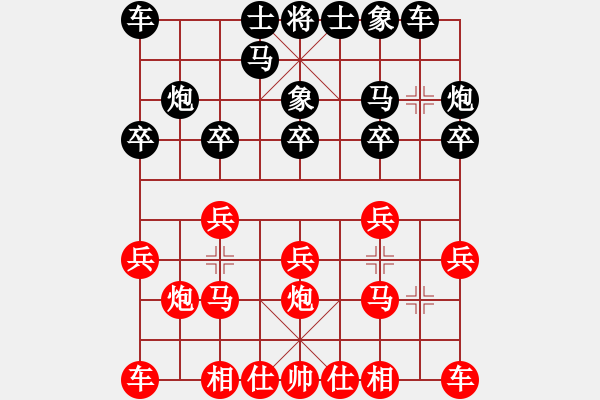 象棋棋谱图片：刘子健 先和 刘宗泽 - 步数：10 