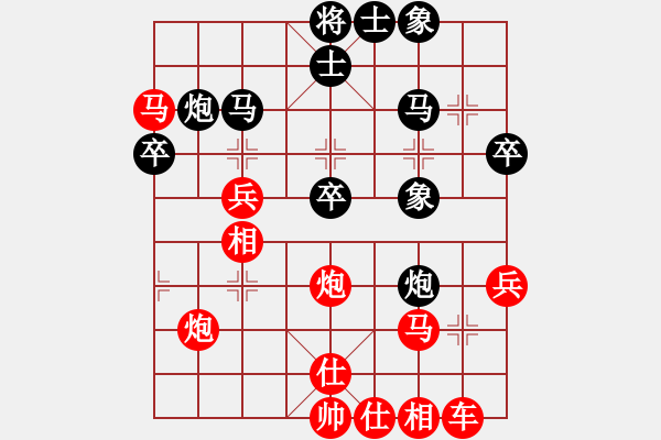 象棋棋譜圖片：12-03-06 shanzai[1084]-Win-jkdfana[1055] - 步數(shù)：40 