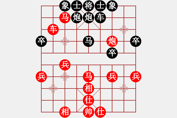 象棋棋譜圖片：股狼語[1343469172] -VS- 橫才俊儒[292832991] - 步數(shù)：40 