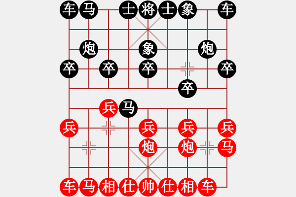 象棋棋譜圖片：俞學紅和朱喜祥 - 步數(shù)：10 