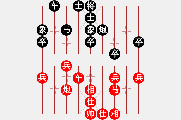 象棋棋譜圖片：2006年迪瀾杯弈天聯(lián)賽第三輪：追月求道(5r)-和-青城無痕(月將) - 步數(shù)：30 