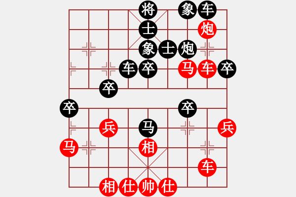 象棋棋譜圖片：CUC 3A BIEN 8.MA 3.4...P5-3 TIEN UU - 步數(shù)：39 