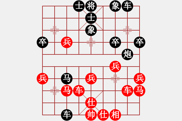 象棋棋譜圖片：將神傳說(5段)-和-磨劍樓主(8段)中炮過河車互進(jìn)七兵對(duì)屏風(fēng)馬左馬盤河 紅炮8進(jìn)3 - 步數(shù)：40 