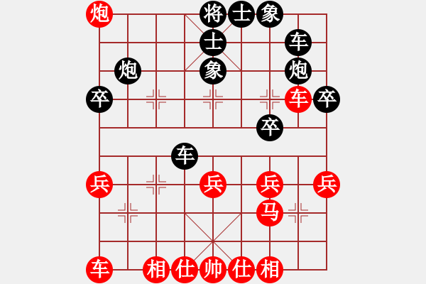 象棋棋譜圖片：2017第33屆寶雞陳倉(cāng)杯幺毅先勝呂九河5 - 步數(shù)：30 