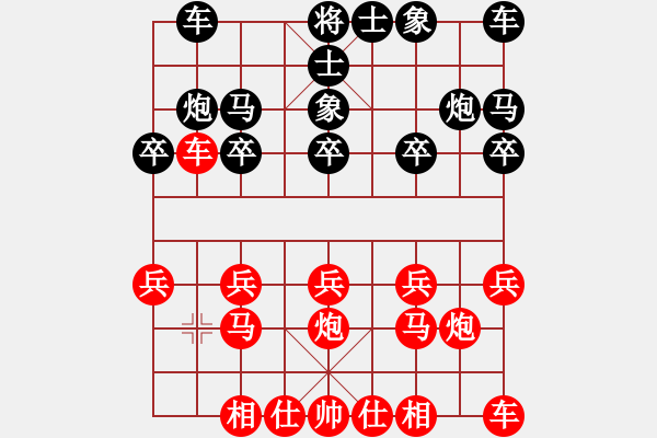 象棋棋譜圖片：象棋愛好者 VS 初級棋士 - 步數(shù)：10 