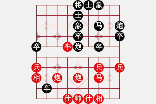 象棋棋譜圖片：大難不死(2段)-負(fù)-莊河大骨雞(6段) - 步數(shù)：40 