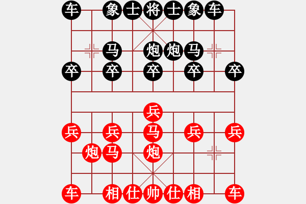 象棋棋譜圖片：求敗難高(3段)-負-魔女趙敏(5段) - 步數(shù)：10 