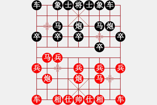 象棋棋譜圖片：bbboy002[紅] -VS- 噶法寶[黑] - 步數(shù)：10 