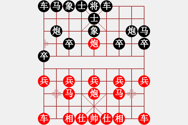 象棋棋譜圖片：橫才俊儒[紅] -VS- 披著羊皮的狼[黑] - 步數(shù)：10 