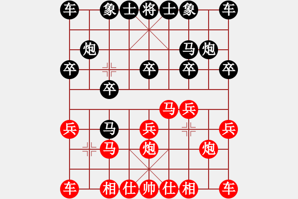 象棋棋譜圖片：碧桂園杯特約棋迷海選賽場 黑殺 先勝 淡若水 - 步數(shù)：10 