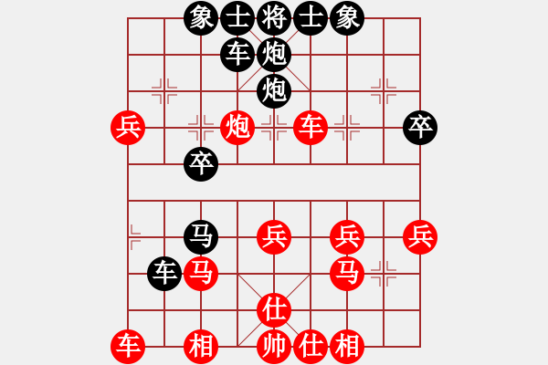 象棋棋譜圖片：埔鋼[3550140496] -VS- 橫才俊儒[292832991]（縱劍長歌彈日月） - 步數(shù)：30 