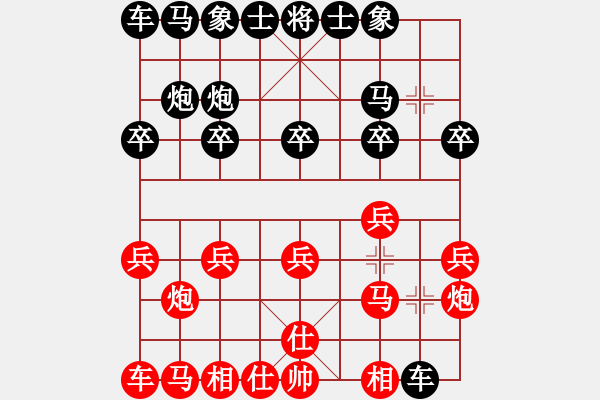 象棋棋譜圖片：shenjingw(9星)-負(fù)-菜鳥來(lái)殺哦(9星)對(duì)士?。。。。。。。。。。?！ - 步數(shù)：10 