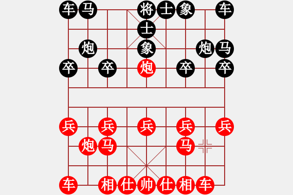 象棋棋譜圖片：梁山李逵的讓先局03 - 步數(shù)：10 