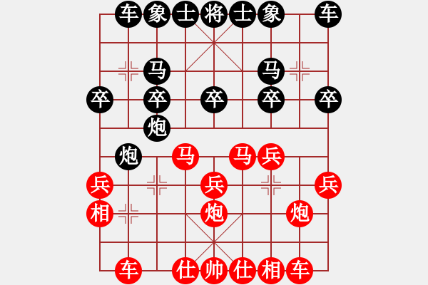 象棋棋譜圖片：分紅比例符合技術(shù)開(kāi) 勝 愛(ài)好和平 - 步數(shù)：20 