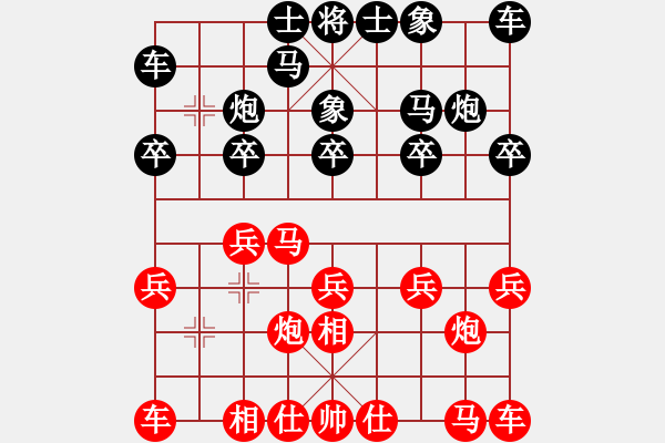 象棋棋譜圖片：乙子(4段)-勝-江南一匹狼(7段) - 步數：10 