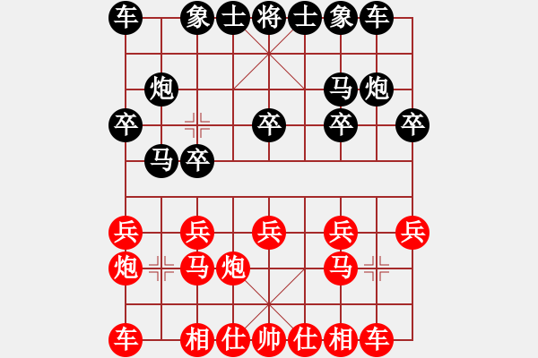 象棋棋谱图片：广东碧桂园 陈幸琳 胜 黑龙江省棋牌运动管理中心 李丹阳 - 步数：10 