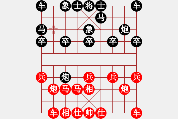 象棋棋譜圖片：ai - 步數(shù)：10 