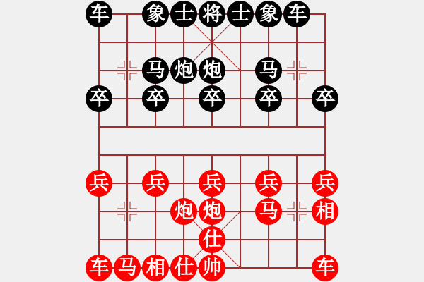 象棋棋譜圖片：江湖黑馬(9星)-和-象棋和(9星) - 步數(shù)：10 