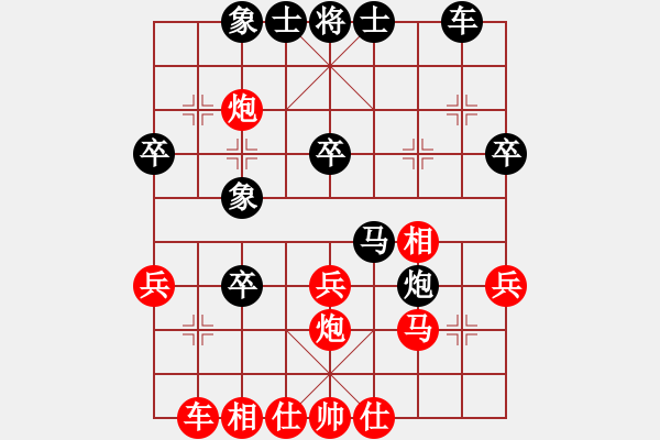 象棋棋譜圖片：2006年弈天迪瀾杯聯(lián)賽第七輪：老北京(9段)-和-寧夏商建豹(5r) - 步數(shù)：40 