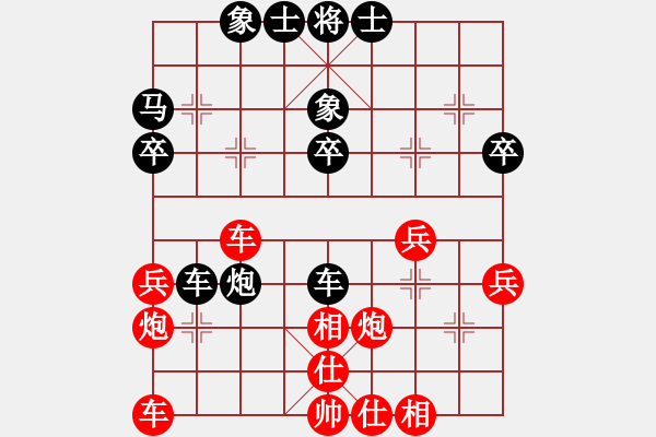 象棋棋譜圖片：棋隱也瘋狂(6段)-和-最佳中鋒(6段) - 步數：40 