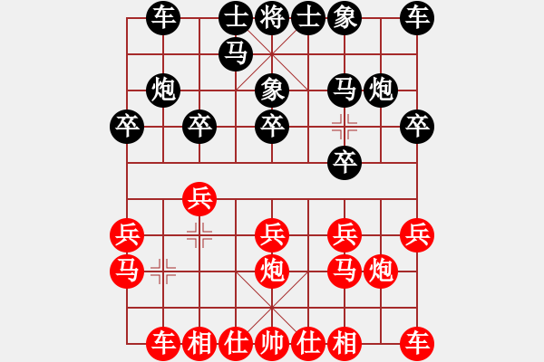 象棋棋譜圖片：世人皆菩薩(9段)-和-灬灬(9段) - 步數(shù)：10 