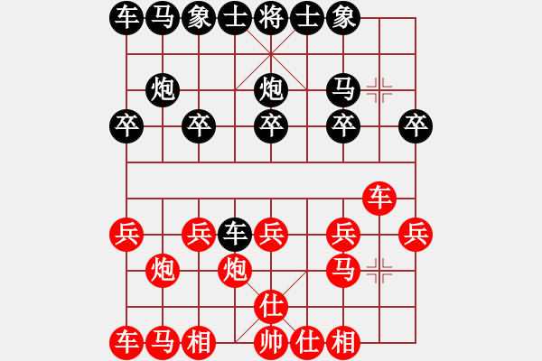 象棋棋譜圖片：號令天下(2段)-勝-小杜(5段) - 步數(shù)：10 