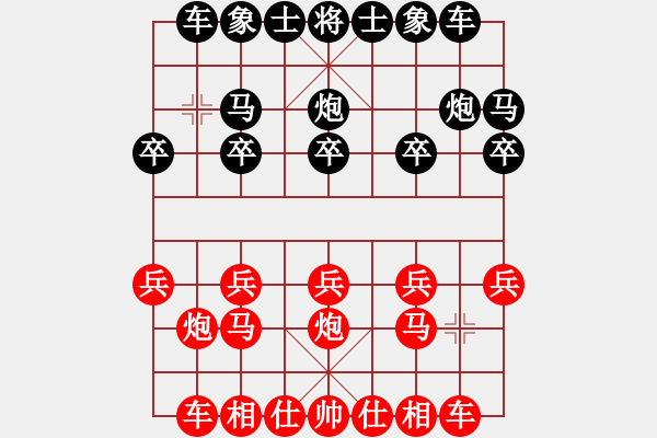 象棋棋譜圖片：列炮局（業(yè)四升業(yè)五評(píng)測(cè)對(duì)局）我先勝 - 步數(shù)：10 