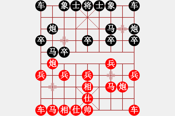 象棋棋譜圖片：張志明 先勝 王濤 - 步數(shù)：10 