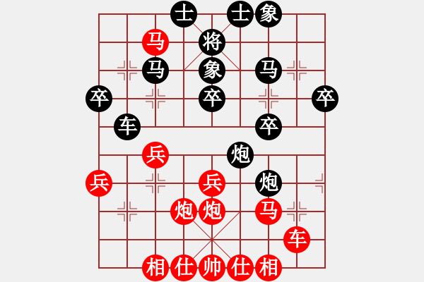 象棋棋譜圖片：棋者虐人(2段)-勝-見血封侯(1段) - 步數(shù)：30 