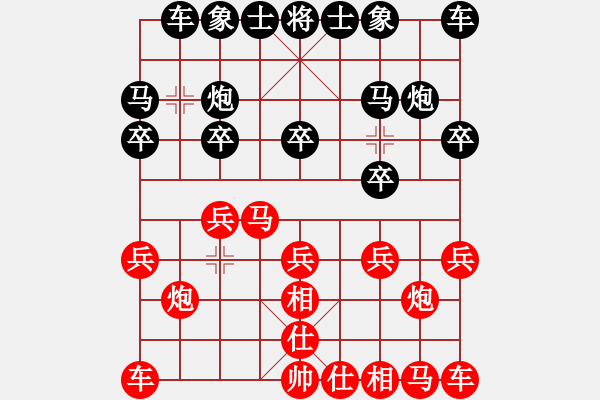 象棋棋譜圖片：棋友-魚鳥[575644877] -VS- 無名小卒 [921937763] - 步數(shù)：10 