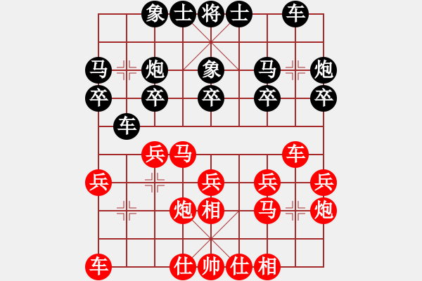 象棋棋譜圖片：第14輪5-2金環(huán)建設(shè)河北隊(duì)張婷婷先勝浙江秀州建設(shè)隊(duì)杭寧 - 步數(shù)：20 