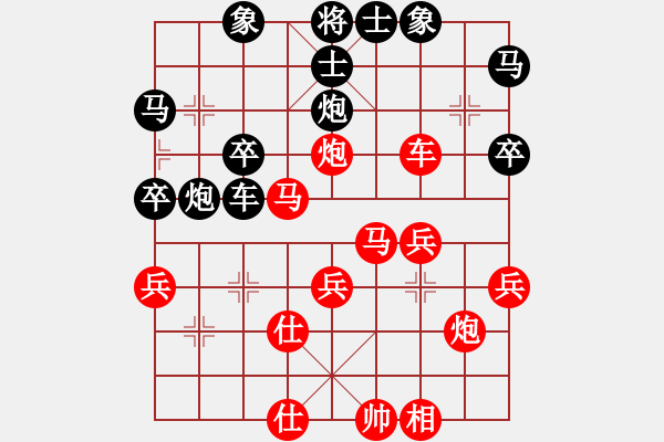 象棋棋譜圖片：寧夏第14屆運動會象棋賽第2輪張文先勝郭林忠 - 步數(shù)：40 