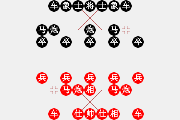 象棋棋譜圖片：象棋愛好者 VS 初級棋士 - 步數(shù)：10 