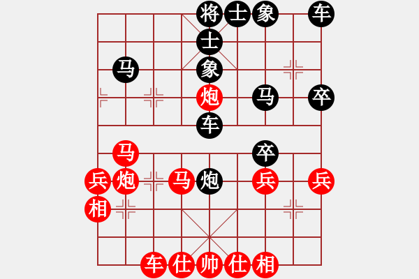 象棋棋譜圖片：過宮炮先勝神經(jīng)蛙：送車再踩車 給炮打馬勝 - 步數(shù)：40 