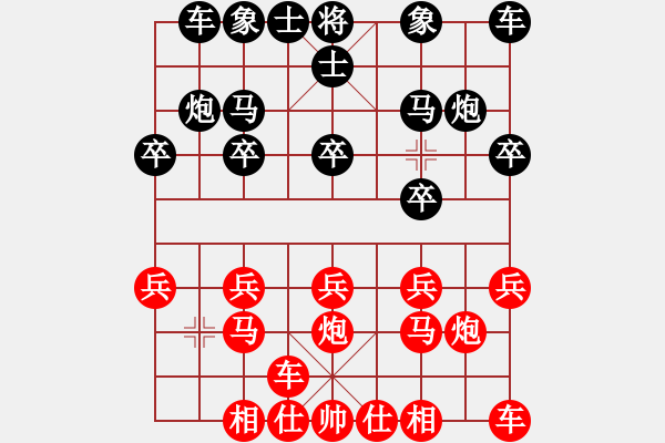 象棋棋譜圖片：行者必達(dá)[紅] -VS- 覃棋qq9395[黑] - 步數(shù)：10 