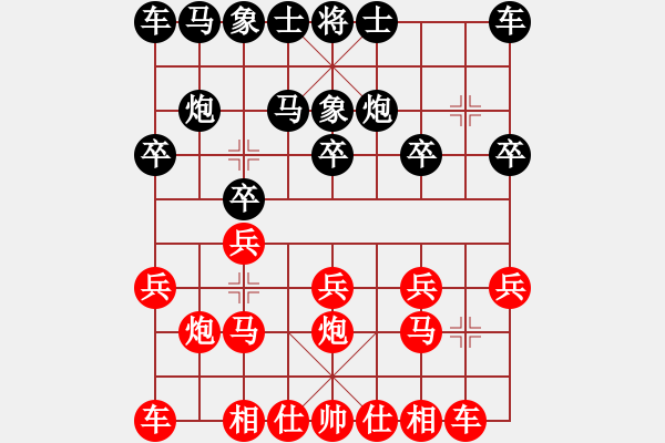 象棋棋譜圖片：110年2月11日中麒麟名手擂臺(tái)賽張凱淳先負(fù)謝志石 - 步數(shù)：10 